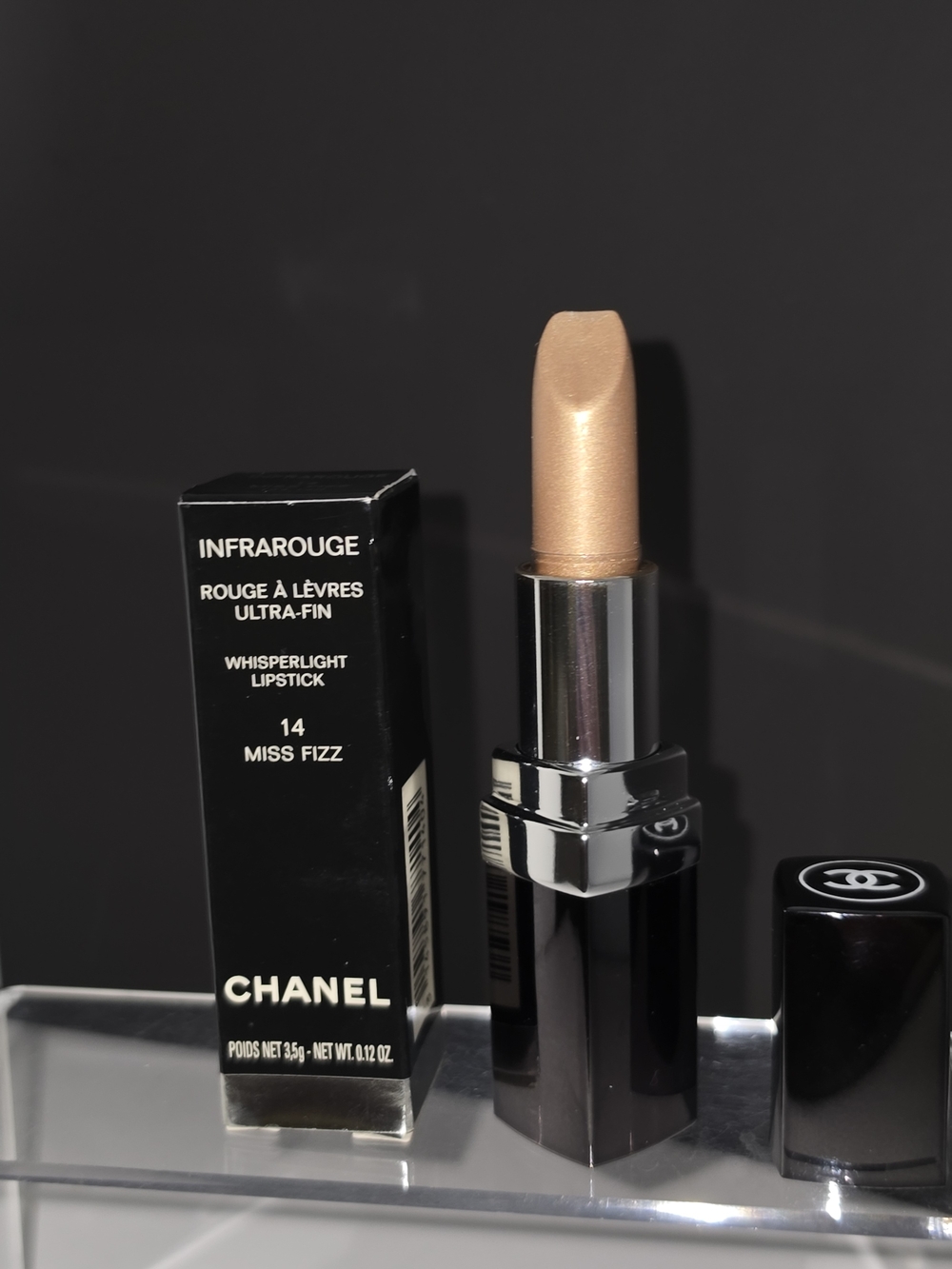 RARE CHANEL Infrarouge Whisperlight Lipstick # 14 - "Miss Fizz"